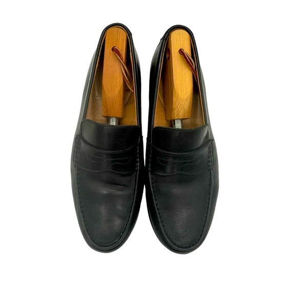 Clarks Collection ExtraLight Black Men's Penny‎ Loafers Leather Slip On Comfort - Picture 6 of 13